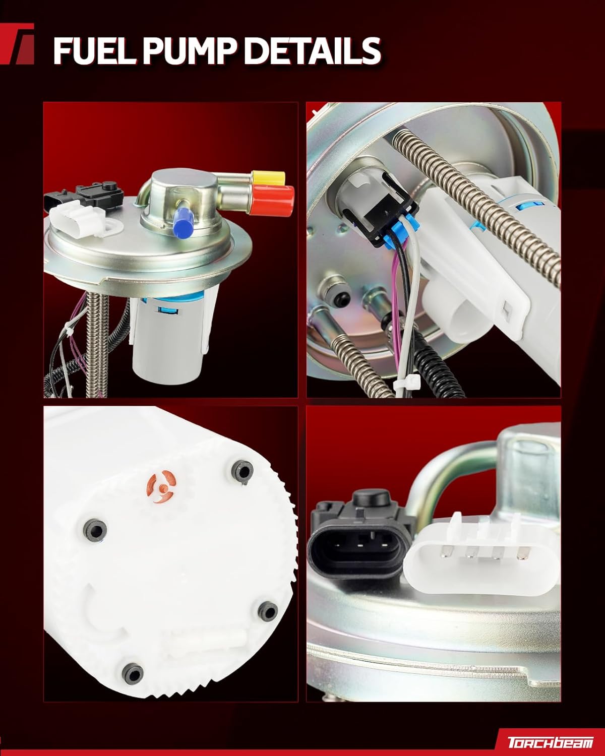 Torchbeam Fuel Pump Module Assembly FG0399 Compatible with 2004-2008 Chevrolet Express 3500 GAS/Express 2500/Express 1500, Compatible with GMC Savana 3500 GAS/Savana 2500/Savana 1500