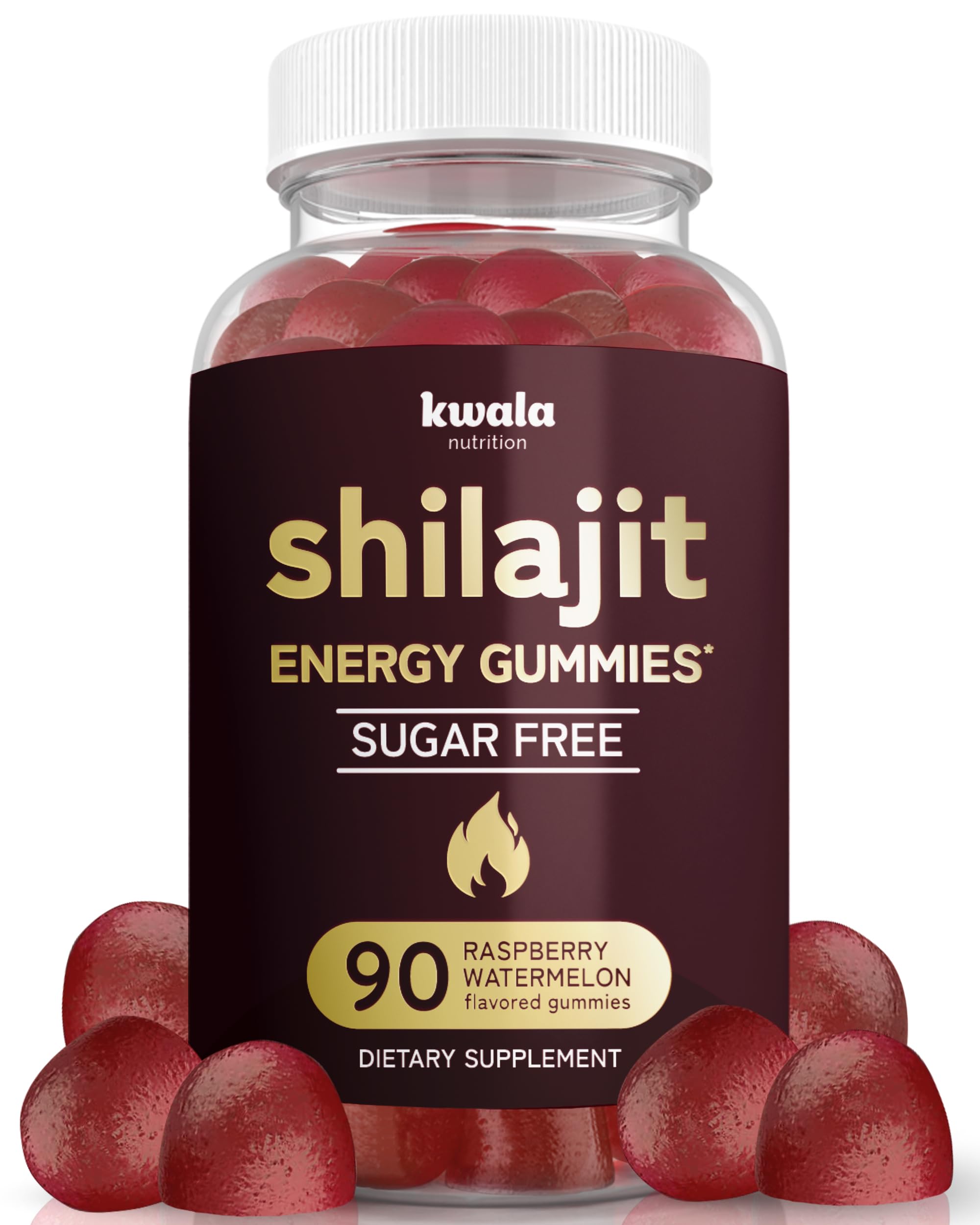 Shilajit Gummies for Men & Women | Sugar Free | Himalayan Pure Shilajit for Men Gummies | with Fulvic Acid | Non-GMO, Vegan Supplement | 90 Count