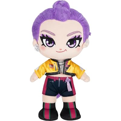 Kpop Demon Hunters 8-inch Rumi Plush - Collectible HUNTR/X Character Plush - Ages 6+