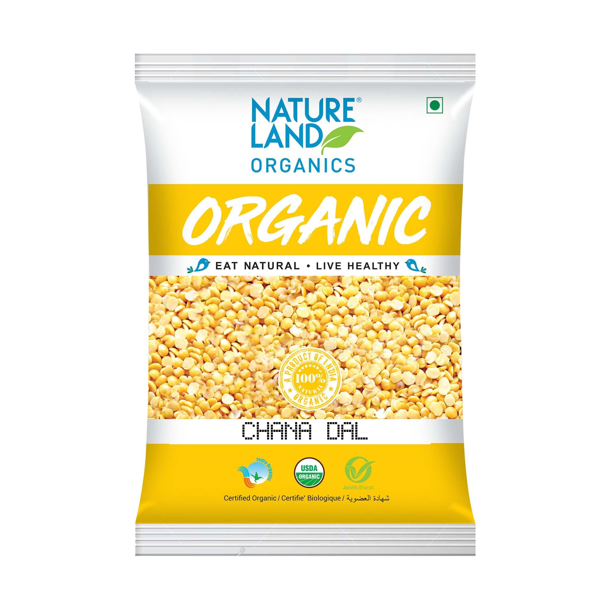 Natureland Organics Chana Dal 500 Gm - Organic Healthy Pulses (B07W74P9MQ) Amazon Price History, Amazon Price Tracker