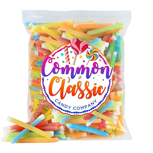 Common Classic Candy Company Palitos de caramelo líquido de cera - tamaño a granel, bolsa resellable - 3 libras