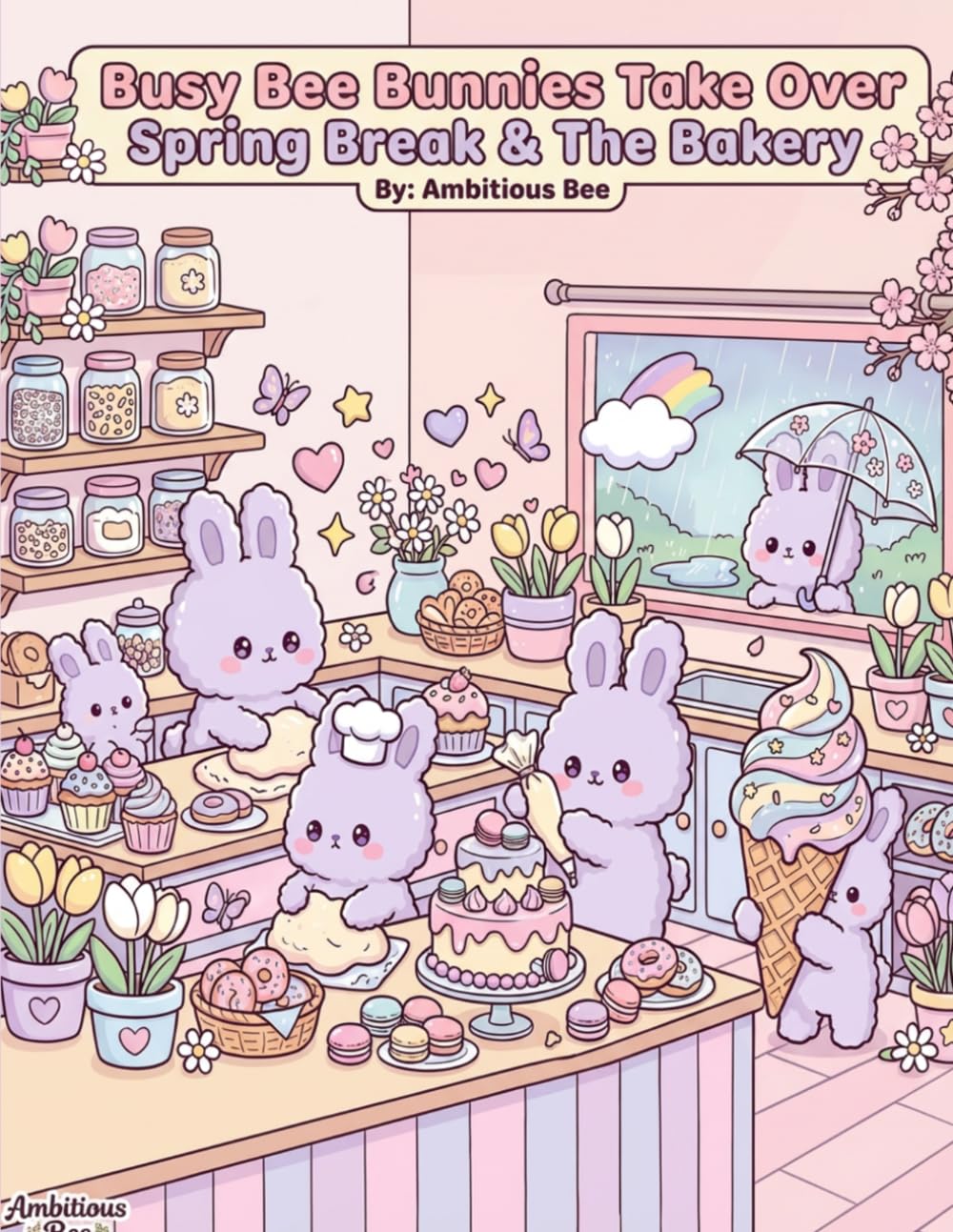Busy Bee Bunnies Take Over Spring Break & The Bakery (The Kawaii Bunnies Series)