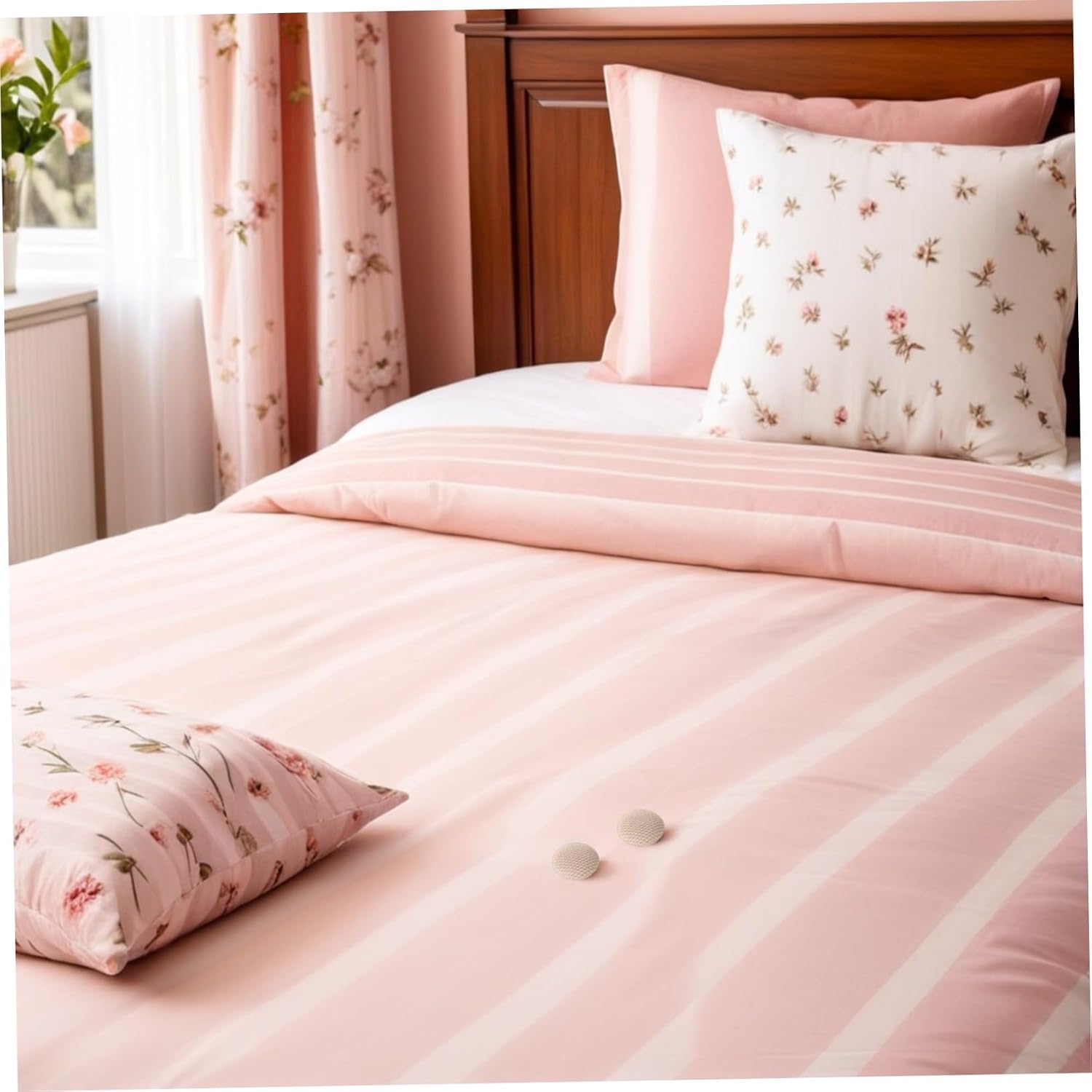 Toddmomy 30pcs Stainless Steel Spiral Upholstery Pins for Bed Skirt Holders with Fabric Cover, Secure Grip and Wrinkle-Free Design, for Upholstery and Drapery Attachment in Home