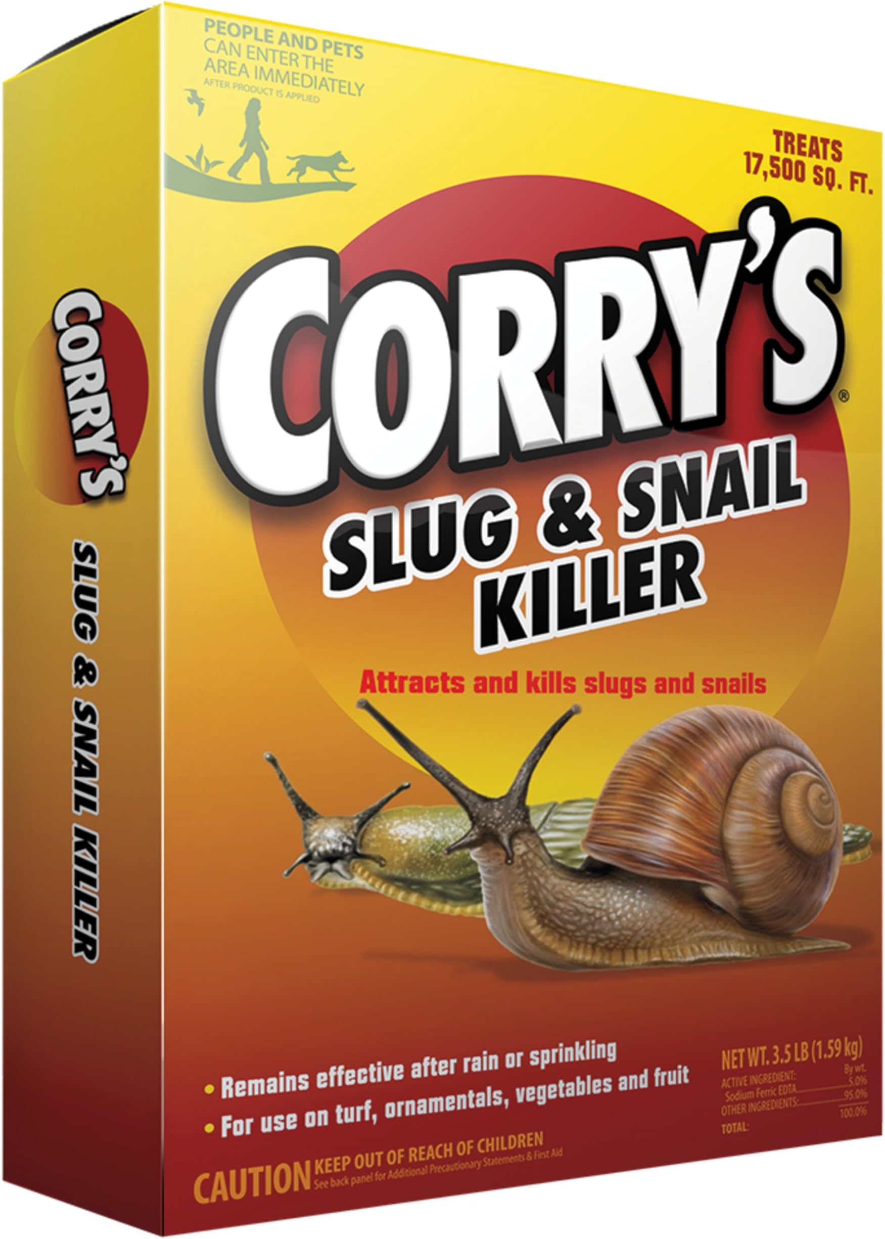 Corry's 100537446 Slug & Snail Killer, 3.5 lb, Brown/A