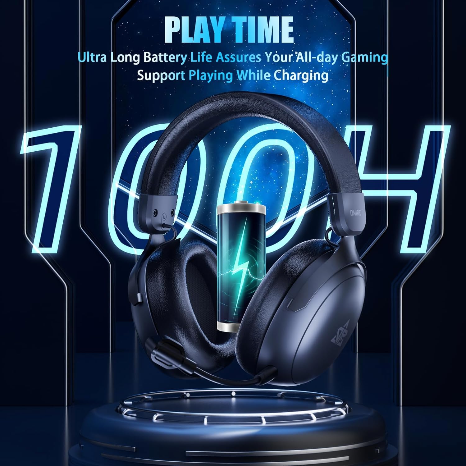 سماعة رأس لاسلكية للألعاب RB-D9 بصوت محيطي 7.1 متوافقة مع بلاي... - view 4