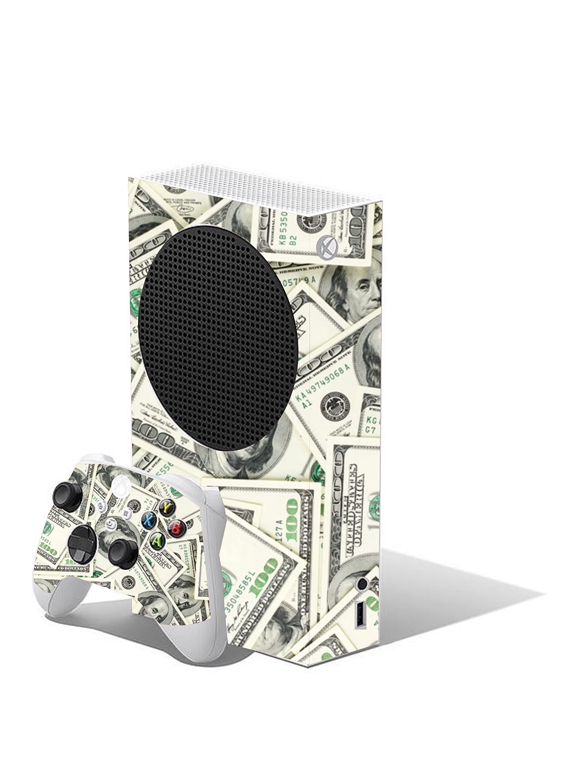 Football Custom Vinyl Skins for Xbox Series S, Wrap Decal Cover Stickers for Xbox Series S Console Controller (Football) — view 10