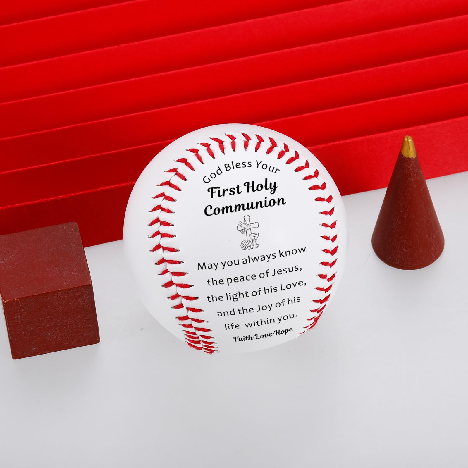 Regali per la prima comunione per ragazzi ragazze regalo di baseball per ragazzi 8-12 religiosi prima comunione regalo baseball per adolescente ragazzo senior notte regalo per nipote figlioccio