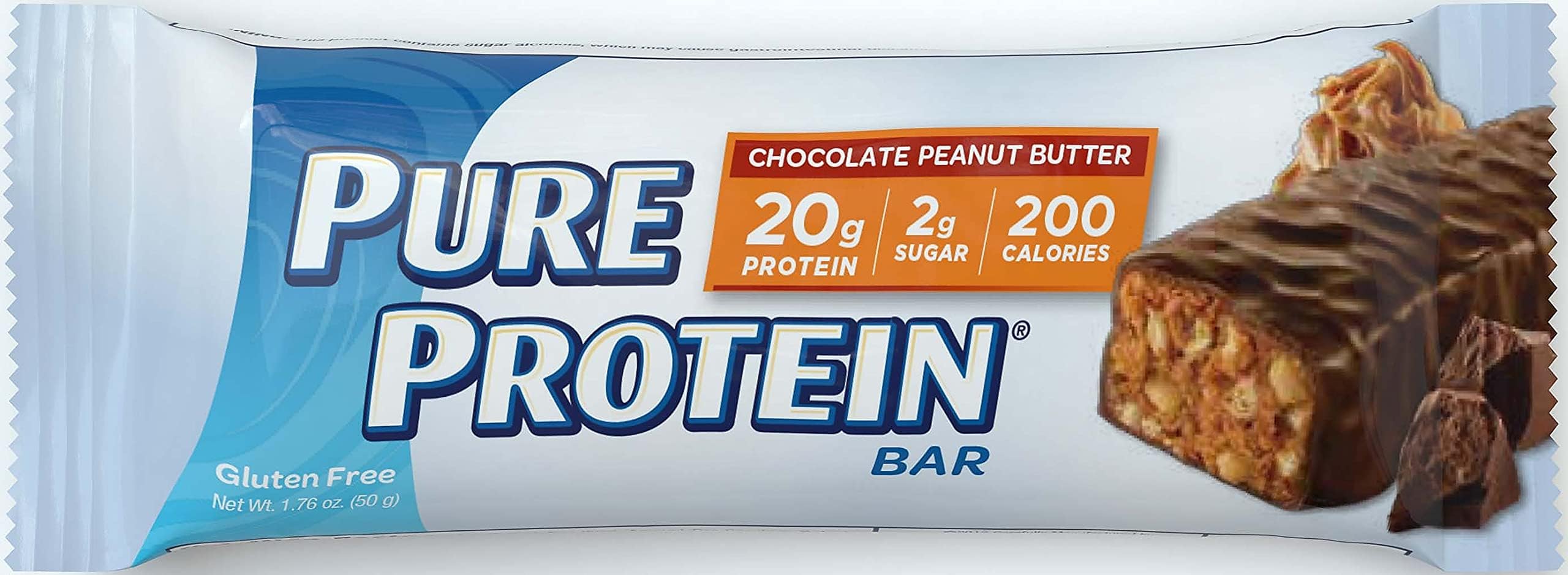 Pure Protein Bar, 6 (50 g) Bars, Chocolate Peanut Butter