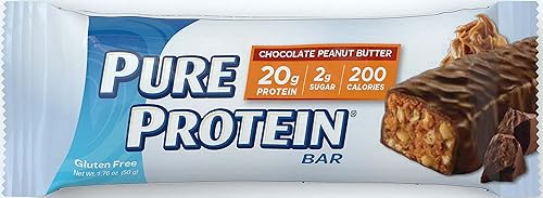 Pure Protein Bocaditos de barra de caramelo, caramelo de cacahuete de chocolate, 0.18 onzas de proteína, sin gluten, bajo en azúcar, 0.70 onzas,