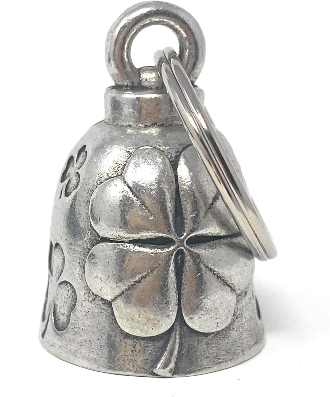 Clover Motorcycle Biker Bell Accessory or Key Chain for Luck