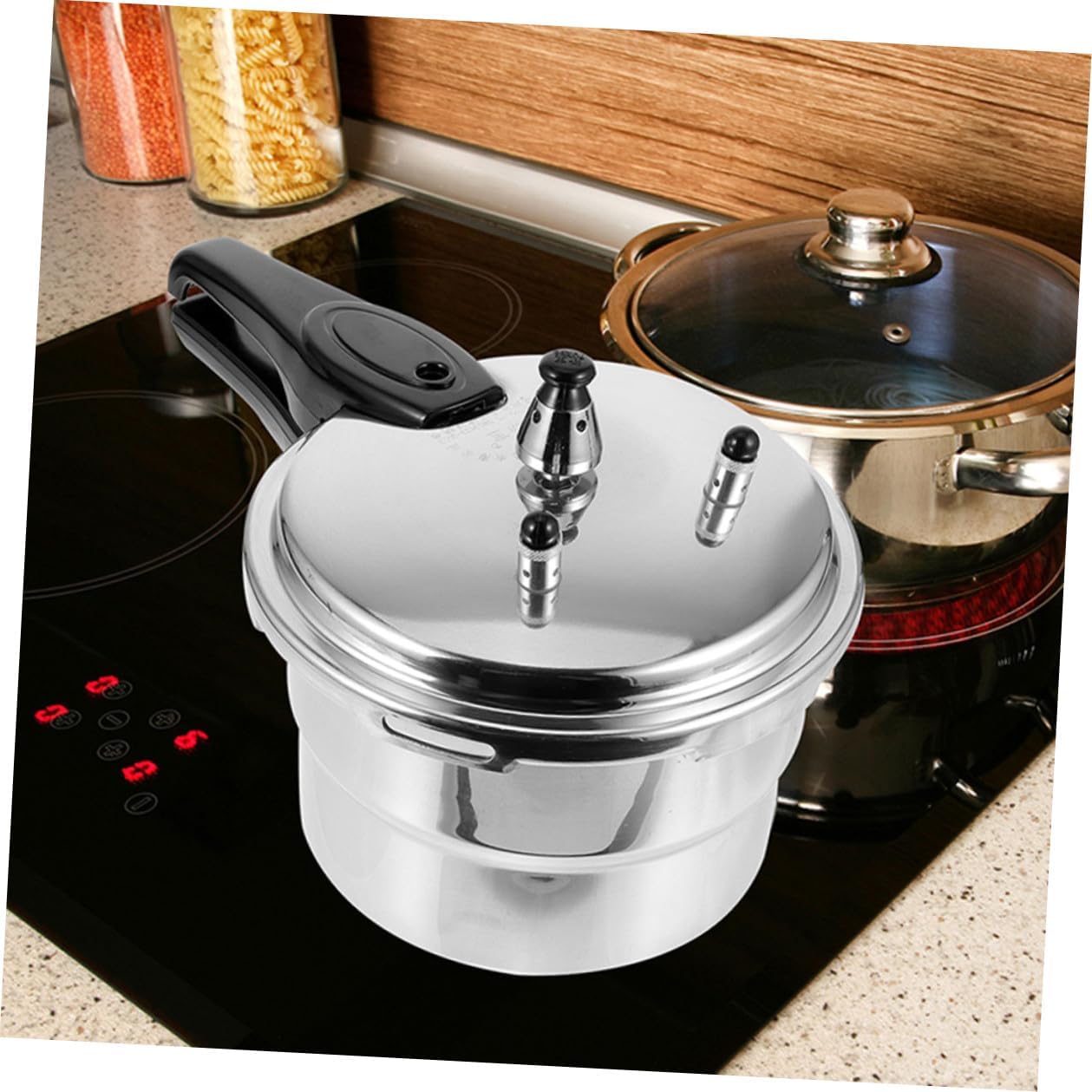 Thickened High Pressure Cooker Pot Multi-use Household Pressure Pot for Gas Stove Stovetop Cooking Energy-saving for Rice Soups Side Dishes