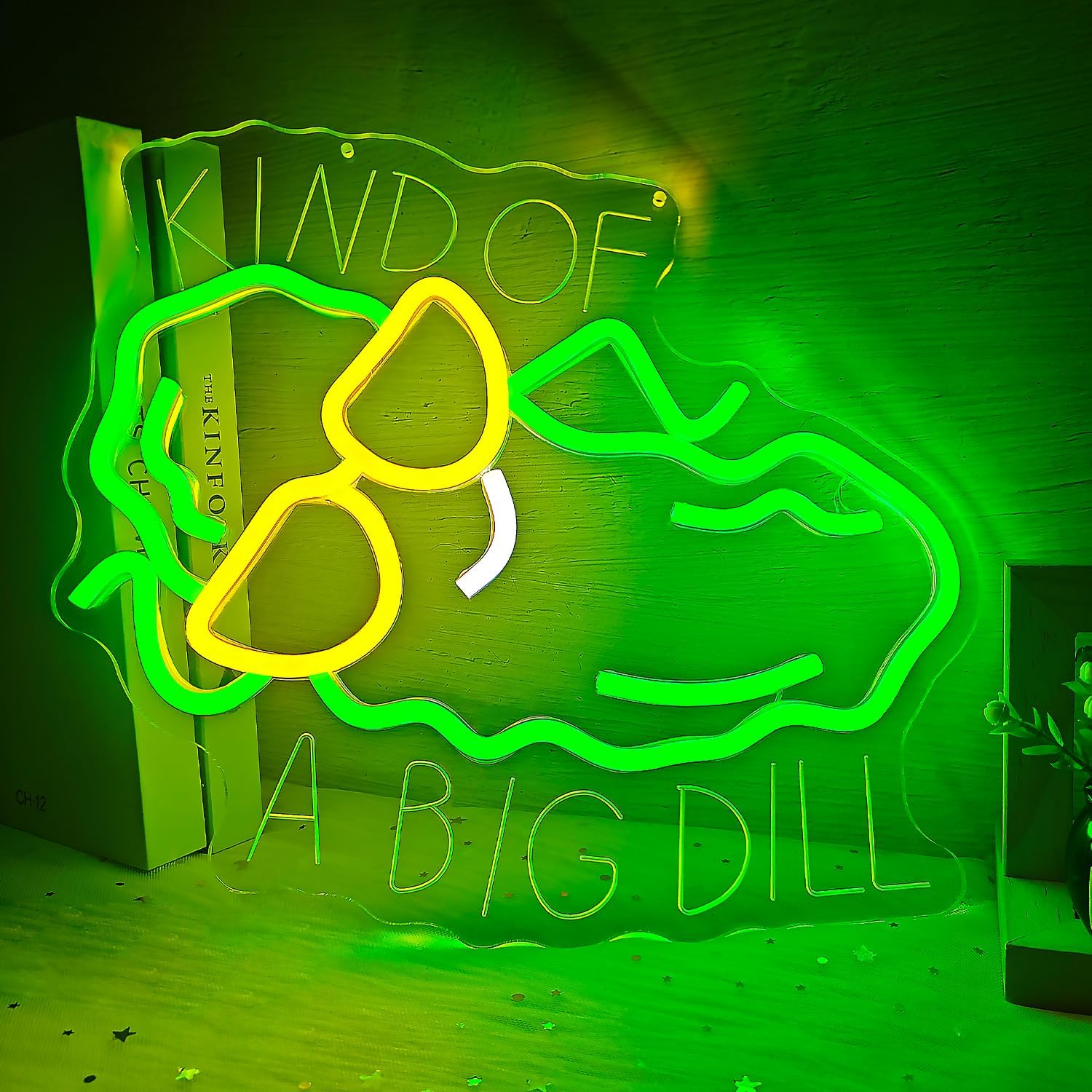 Dill Pickle Neon Sign Funny Pickle Led Sign Dimmable Pickles Gifts Led Wall Decor Kind Of A Big Dill Neon Lights Gag Cucumber Neon Wall Art for Home Kitchen