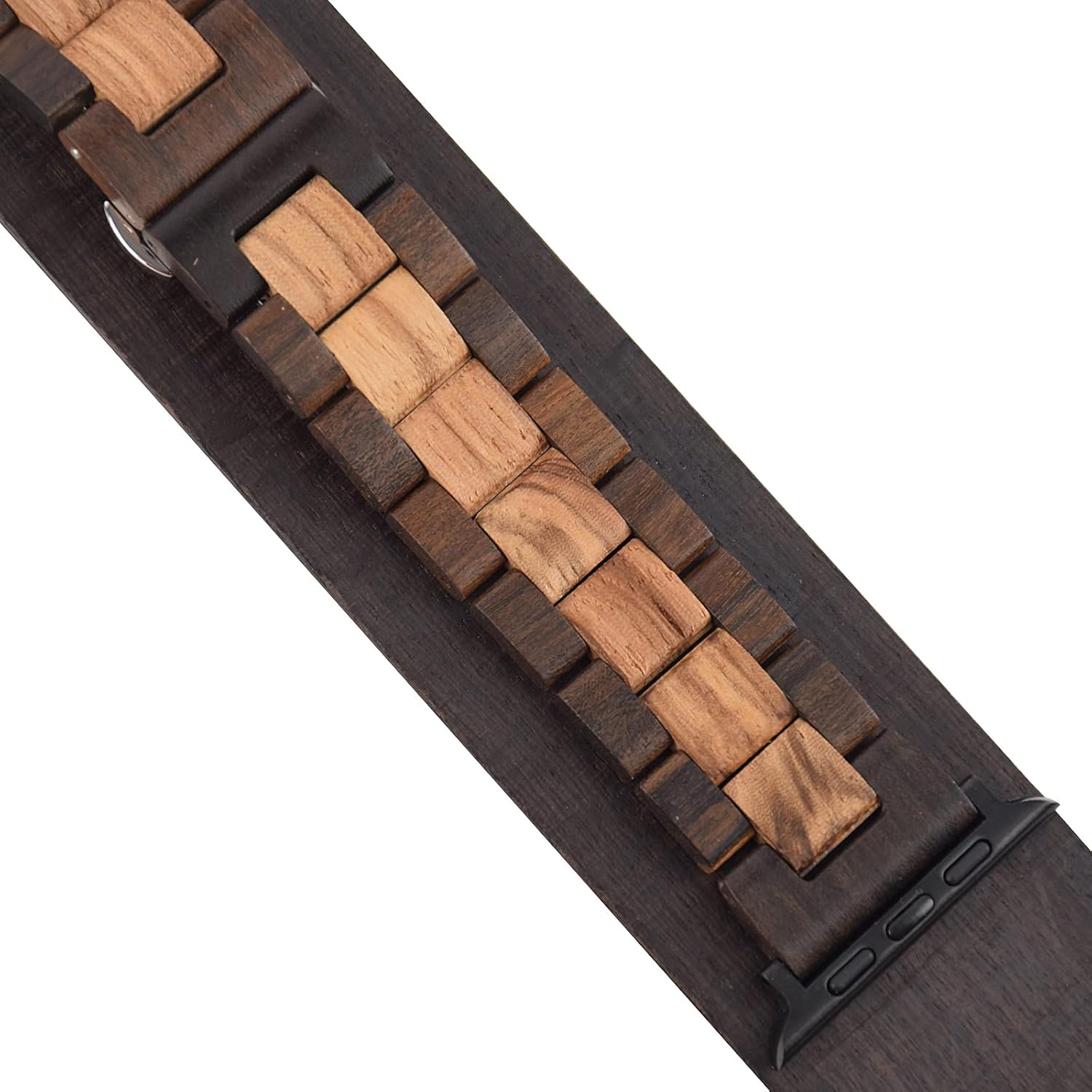 Wooden Watch Band for Apple Watch 100% Eco-Friendly Natural Hardwood Watch Strap,Bracelet for iWatch Series 10 9 8 7 6 5 4 3 SE Ultra
