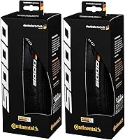 Continental Grand Prix 5000 Road Bike Tires 2-Pack - Black Chili Compound, LazerGrip for Max Grip & Speed