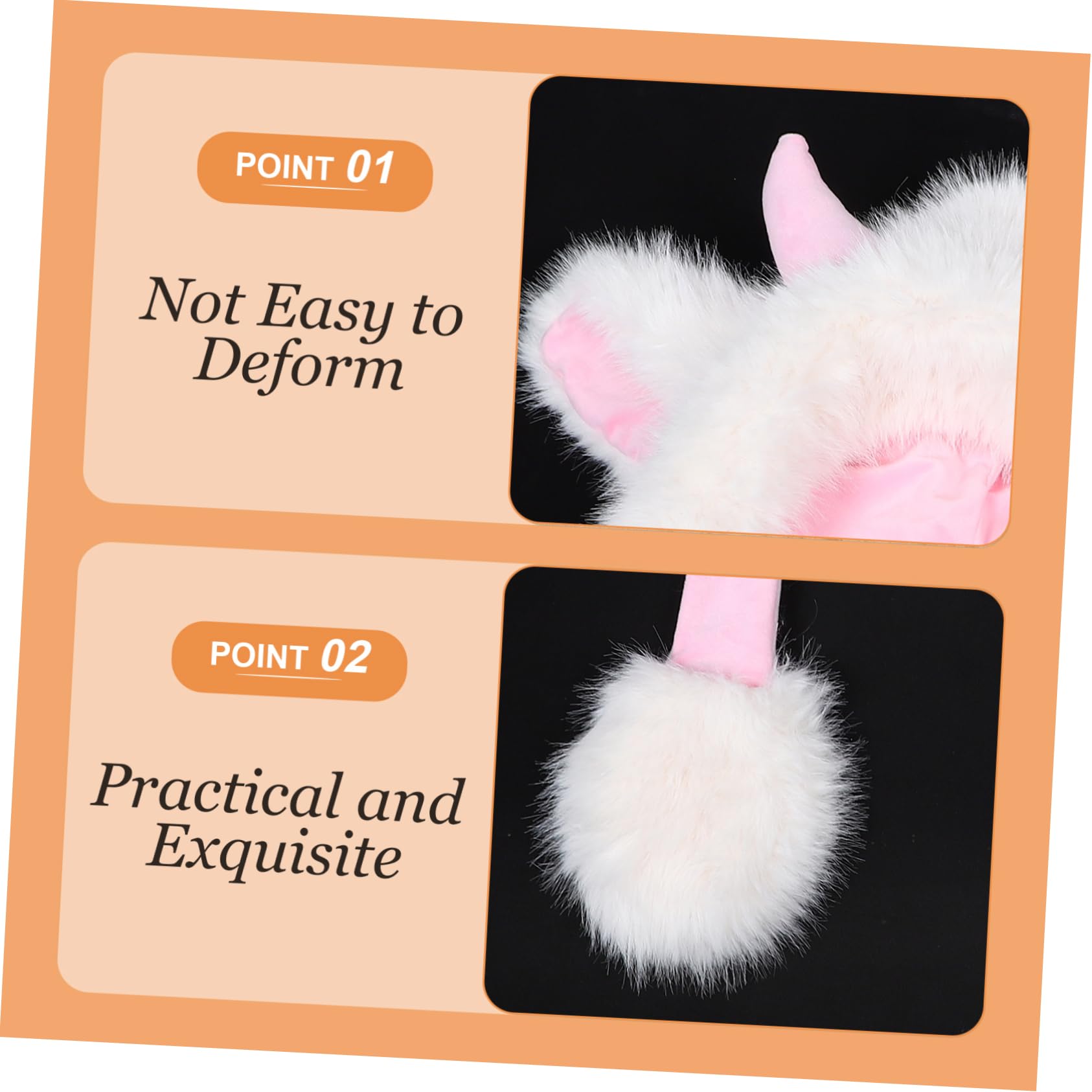 FOMIYES Sombrero de Cuerno Adorable Gorro de Peluche con Bufanda Protector de Orejas Gorro de Animal para Niñas y Adolescentes