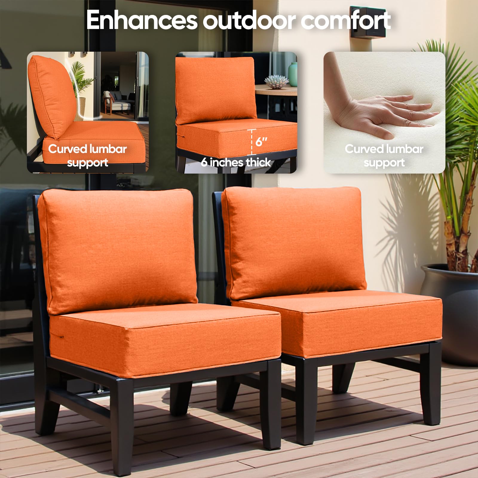 Deep Seat Cushions Amazon Replacement Patio Cushions Cubilan 40 X