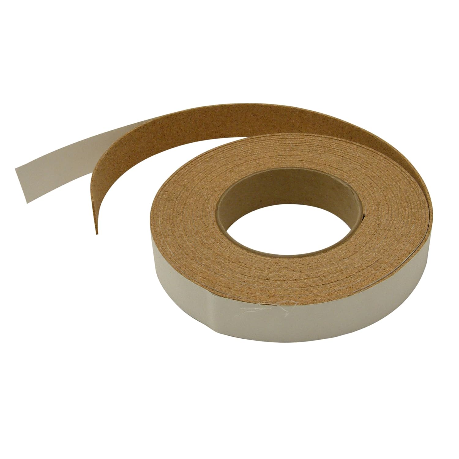 JVCC Adhesive-Backed Cork Tape 1/16" Thick Cork, (Cork-1), 1 in. x 300 in. (Light Brown)
