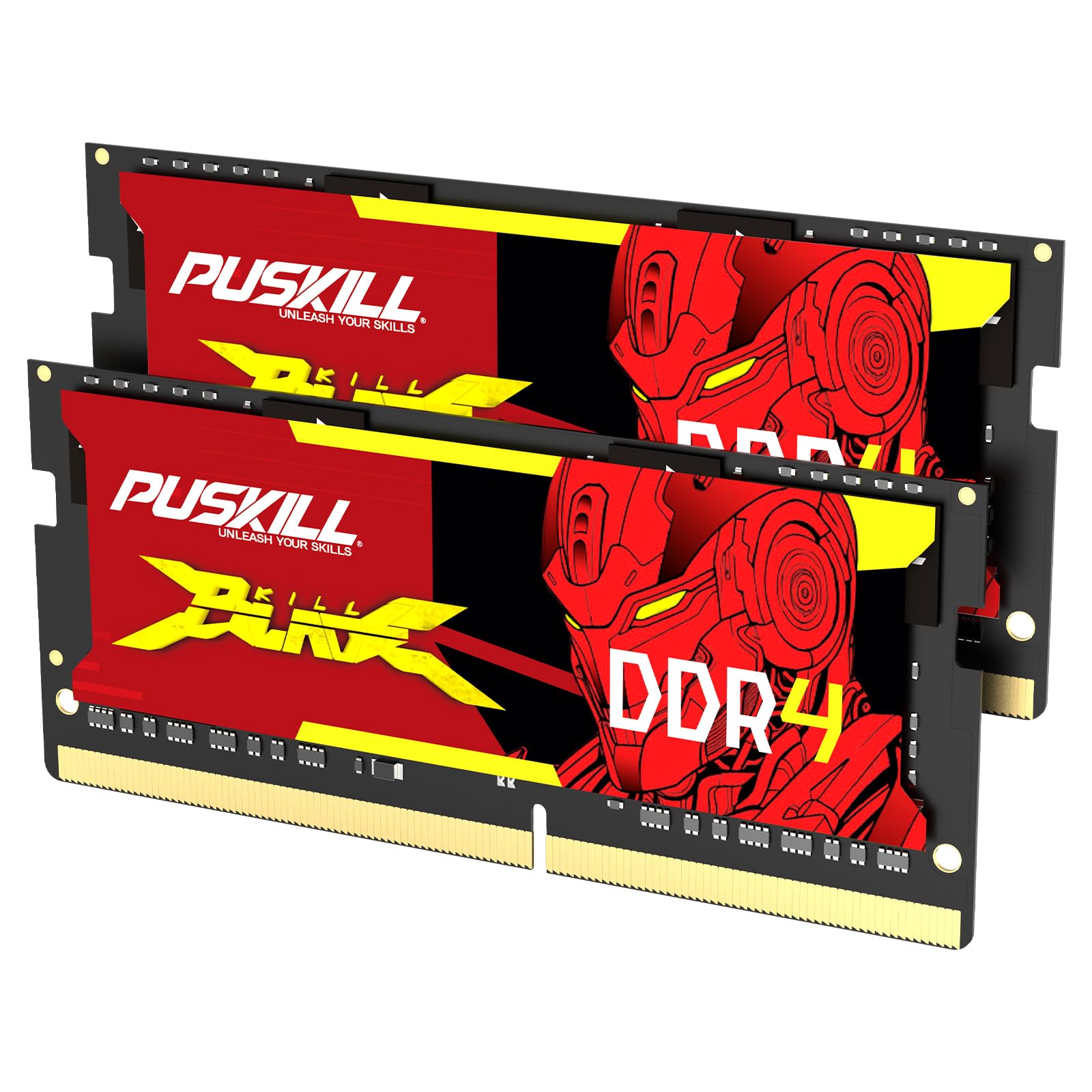 Photo 1 of PUSKILL DDR4 Laptop RAM 16GB Kit (2x8GB) 3200MHz (PC4-25600) 260-Pin SODIMM CL22 1.2V - Plug and Play Upgrade for Gaming Laptops and Notebooks, Compatible with Intel & AMD