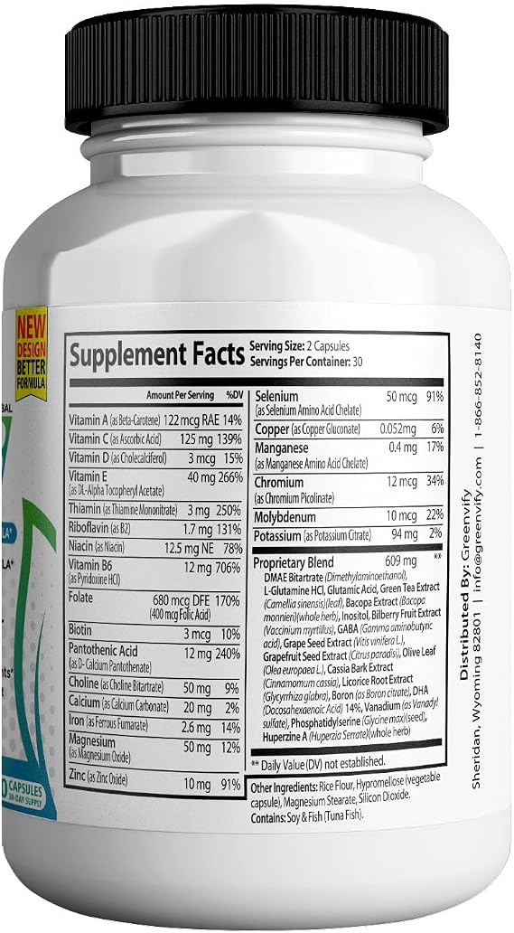 NeuroActive 8 Max Brain Support Supplement, Extra Strength Formula, 60 Capsules, Memory and Focus Support (2)