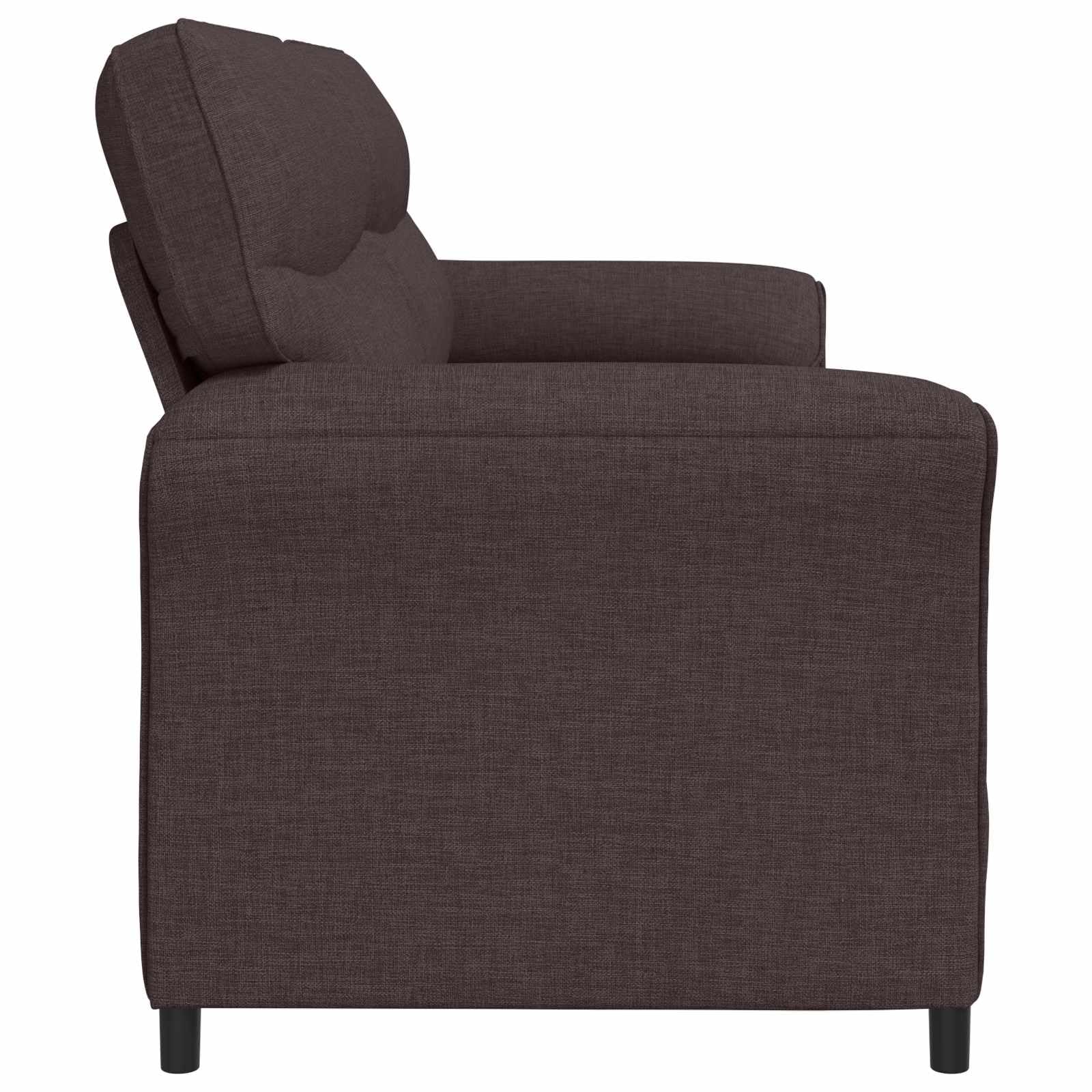 Sofa 100% poliester z metalową ramą i płytą MDF, głębokość siedziska 57 cm, 1-osobowa kanapa do salonu z podłokietnikami, wytrzymała tapicerka, zajmuje mało miejsca, nadaje się do biura i