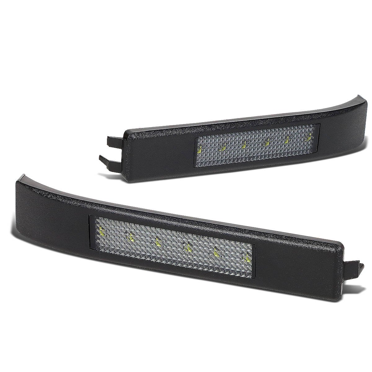 Auto Dynasty Smoke Housing White SMD LED Turn Signal Light Compatible with 09-14 Ford F150 Towing Side Mirror