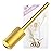PANA 3/32 Large Smooth Round Top Safety Carbide Nail Drill Bit for Gel Polish & Acrylic Removal Nail Salon Manicure Pedicure Electric File Tools (Large Barrel - Gold, Extra Fine)