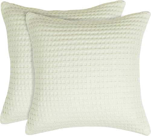 Miniatura 9 de Tex Trend Manta de 100 % algodón con tejido de gofre, tamaño King, ligera, transpirable, suave, para todas las estaciones, marfil, 108 x 90 pulgadas