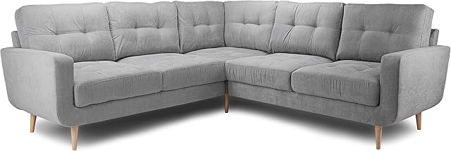 Honeypot - Sofa - Aurora - Grey Fabric - Corner - 3 Seater - 2 Seater (2C2 Corner)
