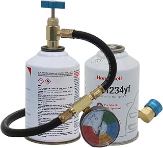 ZeroR® R1234YF Refrigerant Recharge Kit with 2 X 8oz R1234YF