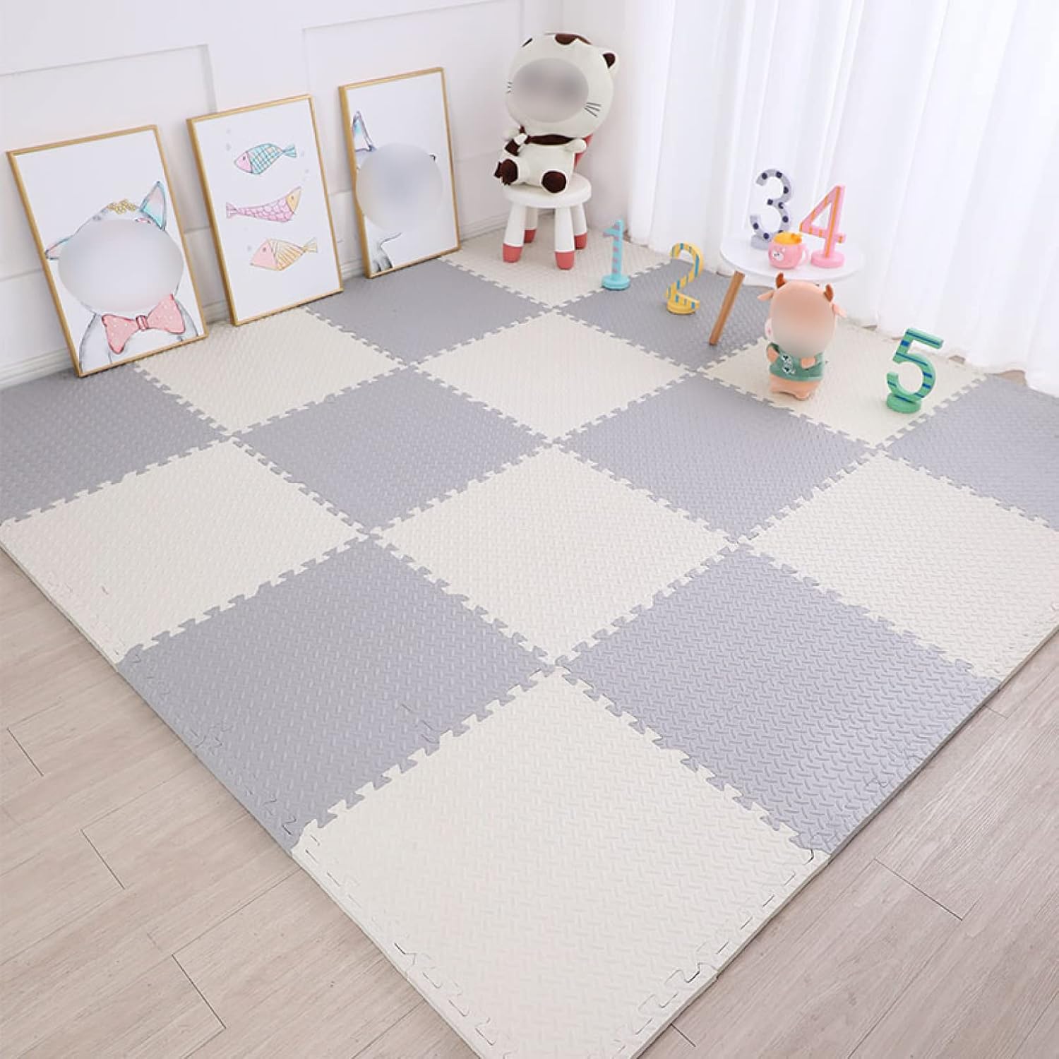 防音マット ラグマット 無地 保温 ジョイントマット 耐水 軽量 北欧 フロアマット プレイマット L 大判 30 1 0 40 サイドパーツ付 耐水性 耐久性 パズルマット 組み立て簡単 おしゃれ インテリア 未使用品