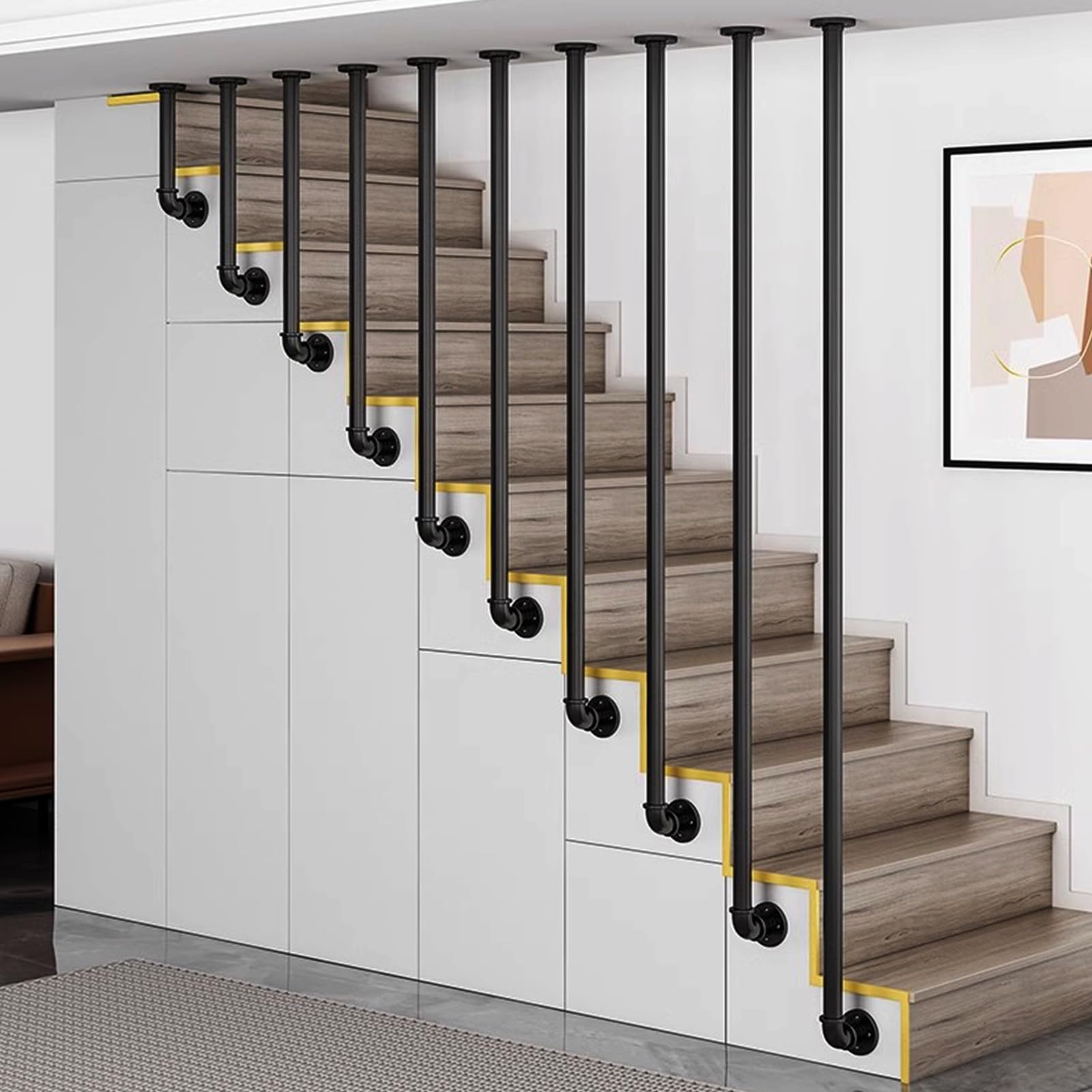 Mains Courantes D'escalier De Plafond - Garde-corps D'escalier En Fer