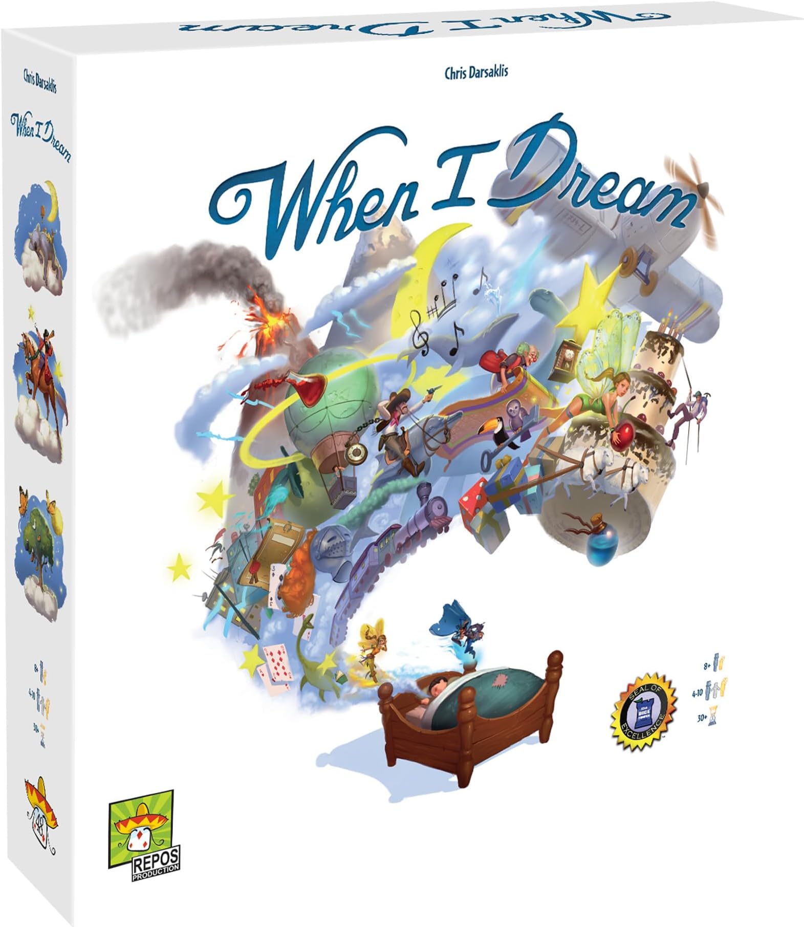 When I Dream Board Game - Cooperative Strategy Game of Horror and Heroism, Family Game for Kids & Adults, Ages 12+,1-4 Players, 60 Minute Playtime, Made by Repos Production