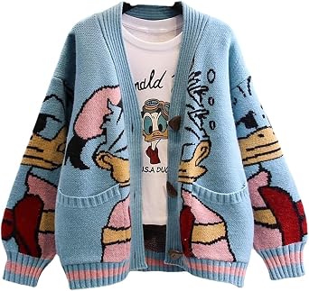 Gothic Sweater Harajuku Cardigan Sweater Sports Leisure Trend Warm Sweater Street Lazy Jacquard Hip Hop