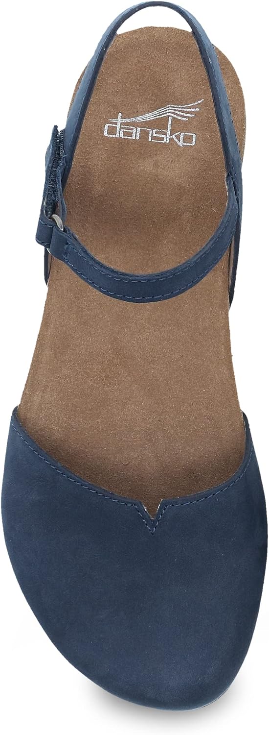 Dansko Rowan Sandal for Women – Memory Foam and Cork Footbed for Comfort and Arch Support – Lightweight Rubber Outsole for Long-Lasting Wear – Versatile Casual to Dressy Footwear