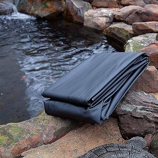 Image 7.9mil Rubber Pond Liner, Small Pond Liner 4x4, Anti-seepage Pond Liner Underlayment, Tear Resistance Koi Pond Liner, For Fish Ponds, Fountains,waterfall and Water Gardens Image 7.9mil Rubber Pond Liner, Small Pond Liner 4x4, Anti-seepage Pond Liner Underlayment, Tear Resistance Koi Pond Liner, For Fish Ponds, Fountains,waterfall and Water Gardens