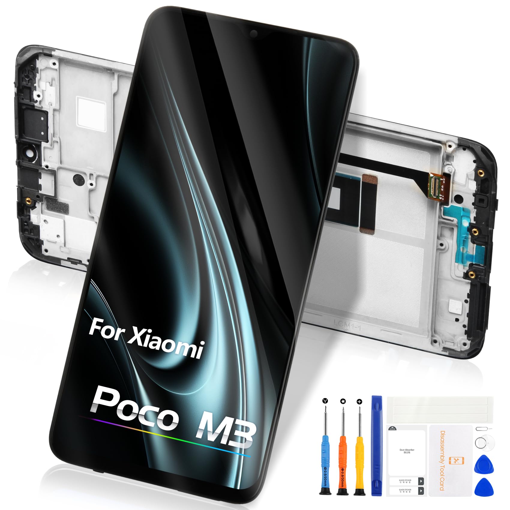 DISPLAY LCD PER HUAWEI NOVA 5T YAL-L21 L61 L71 TOUCH SCREEN SCHERMO Assemblato Vetro