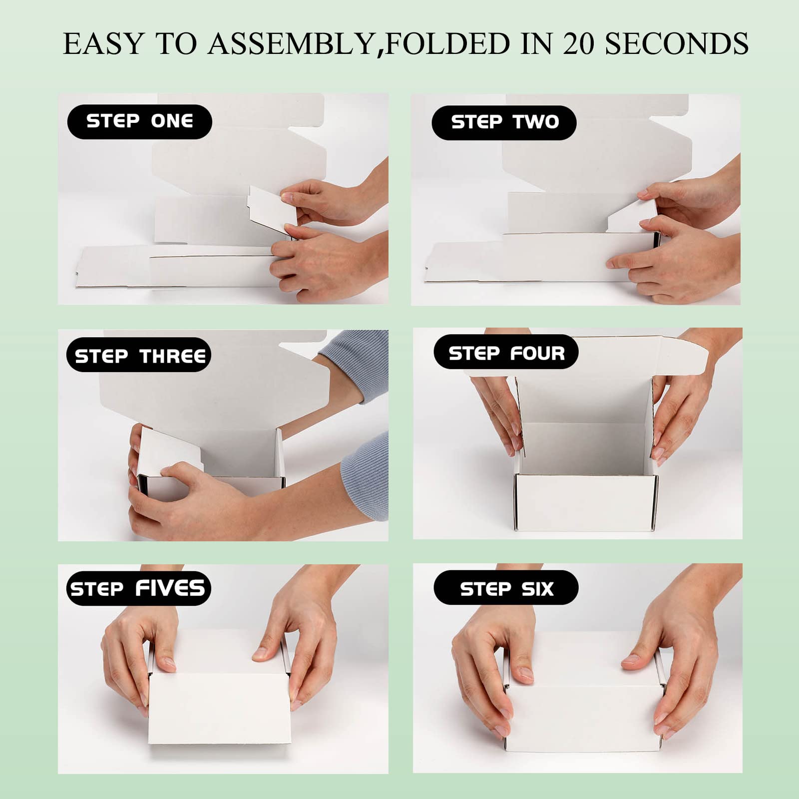 DUZCLI 6x6x3 Inches Small Shipping Boxes Set of 25, White Corrugated Cardboard Boxes - for Small Business Packaging Supplies, Mailer Boxes, Packing Boxes and Gift Boxes for Presents