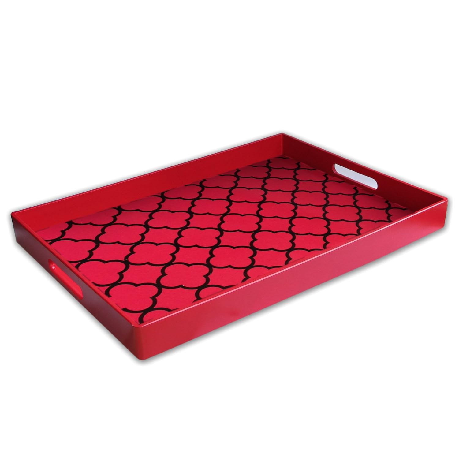 Buy Accents by Jay Clover Serving Tray, Red Online at Low Prices in