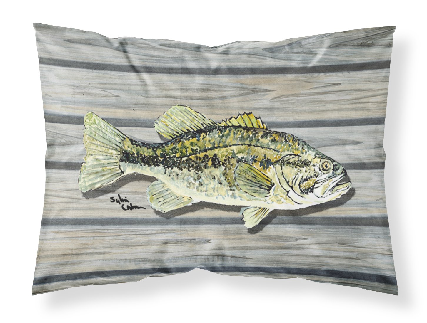 Taie d'oreiller poisson bass petite bouche pour stopper la transpiration nocturne au lit