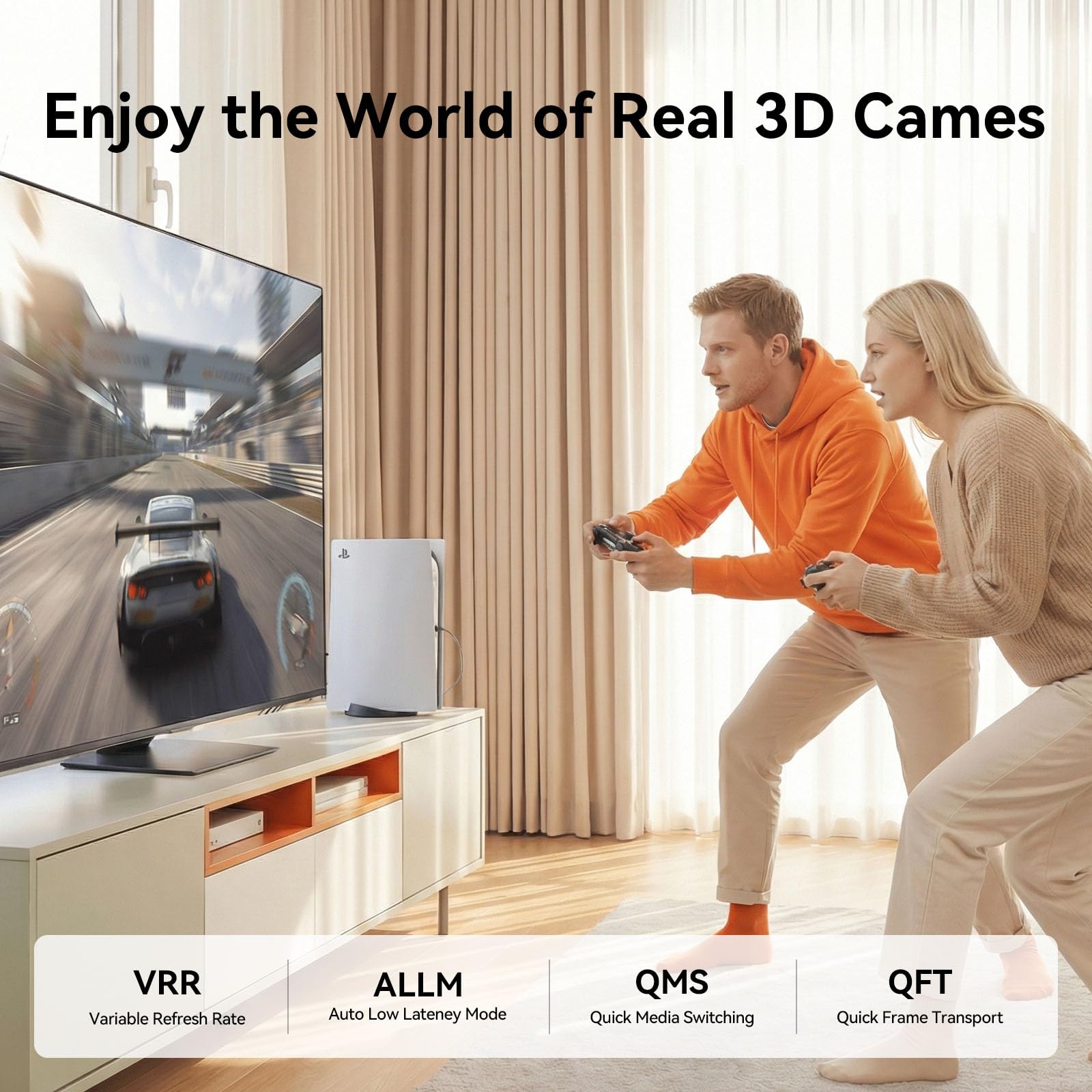 SAMZHE Cavo HDMI 8K 2.1, 48 Gbps, 4,5 m, certificato ad altissima velocità HDMI in alluminio, 4K a 240 Hz, 120 Hz, 10 K 8 K a 60 Hz, HDCP 2.2 e 2.3, eARC HDR 10 Dolby compatibile con PS5/Blu-ray/Roku