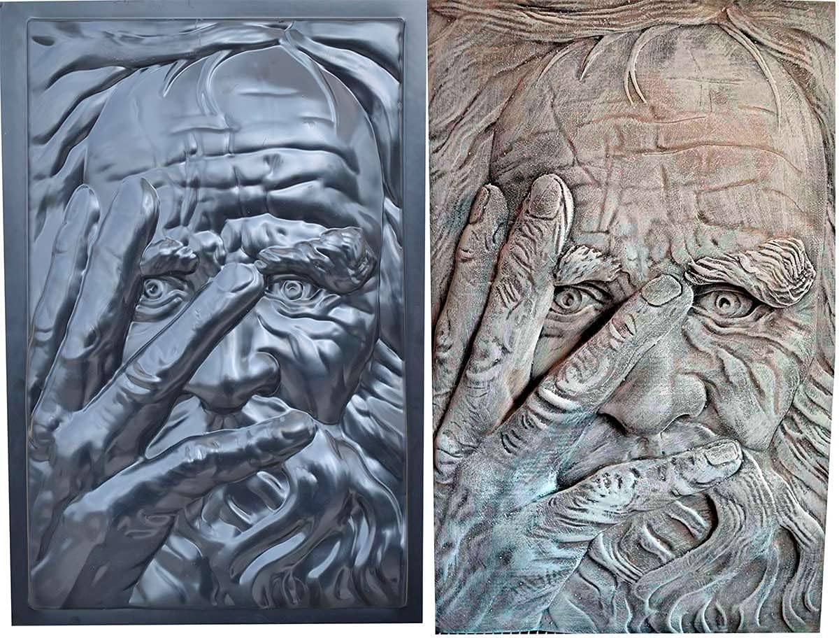 Mold 3D Wall Panel Concrete Mould Wall Art Decor Exclusive face Wall Modern Tile 3D03- Sm