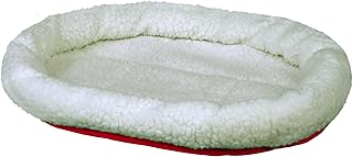 Trixie 28631 Kuschelbett, 47 × 38 cm, wollweiß/rot product image