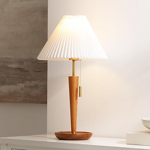 SAFAVIEH Lighting Collection Ronny - Lámpara de mesa con acabado de madera (bombilla LED incluida) disponible en Yaxa Costa Rica