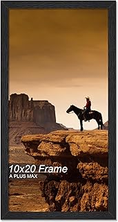 A PLUS MAX 10x20 Picture Frame Black Light Weight Wall Mount