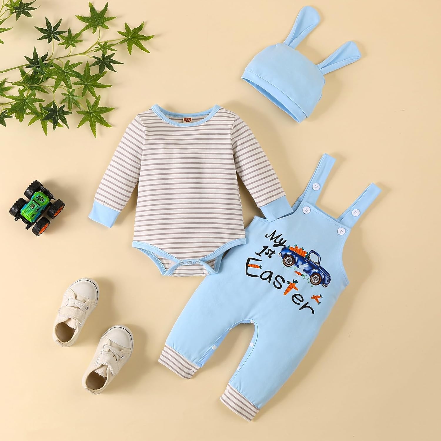 VINUOKER Baby Boy My First Outfit set 3Pcs Newborn Boy Clothes - Image 3