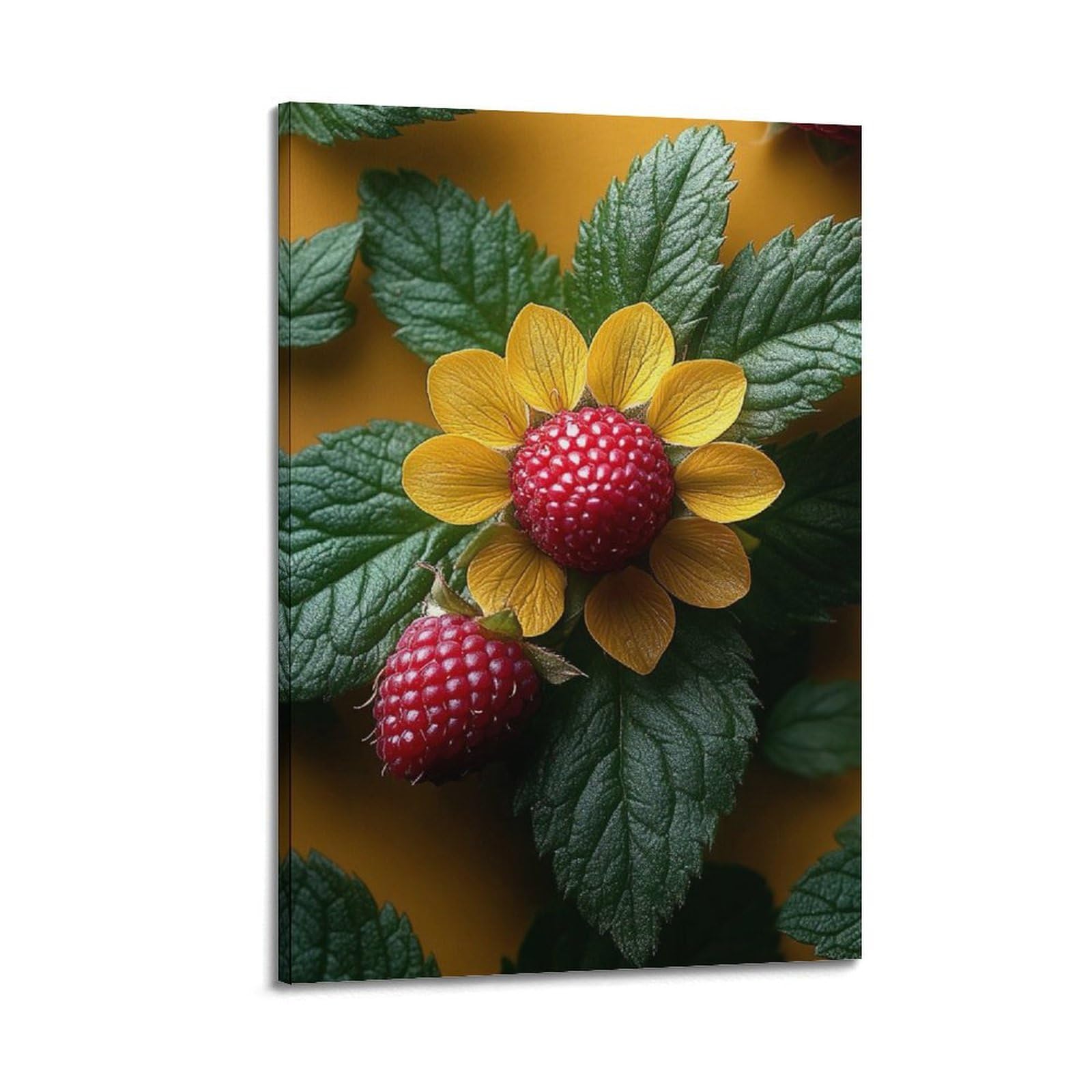 Poster framboises pour embellir un mur de chambre vide
