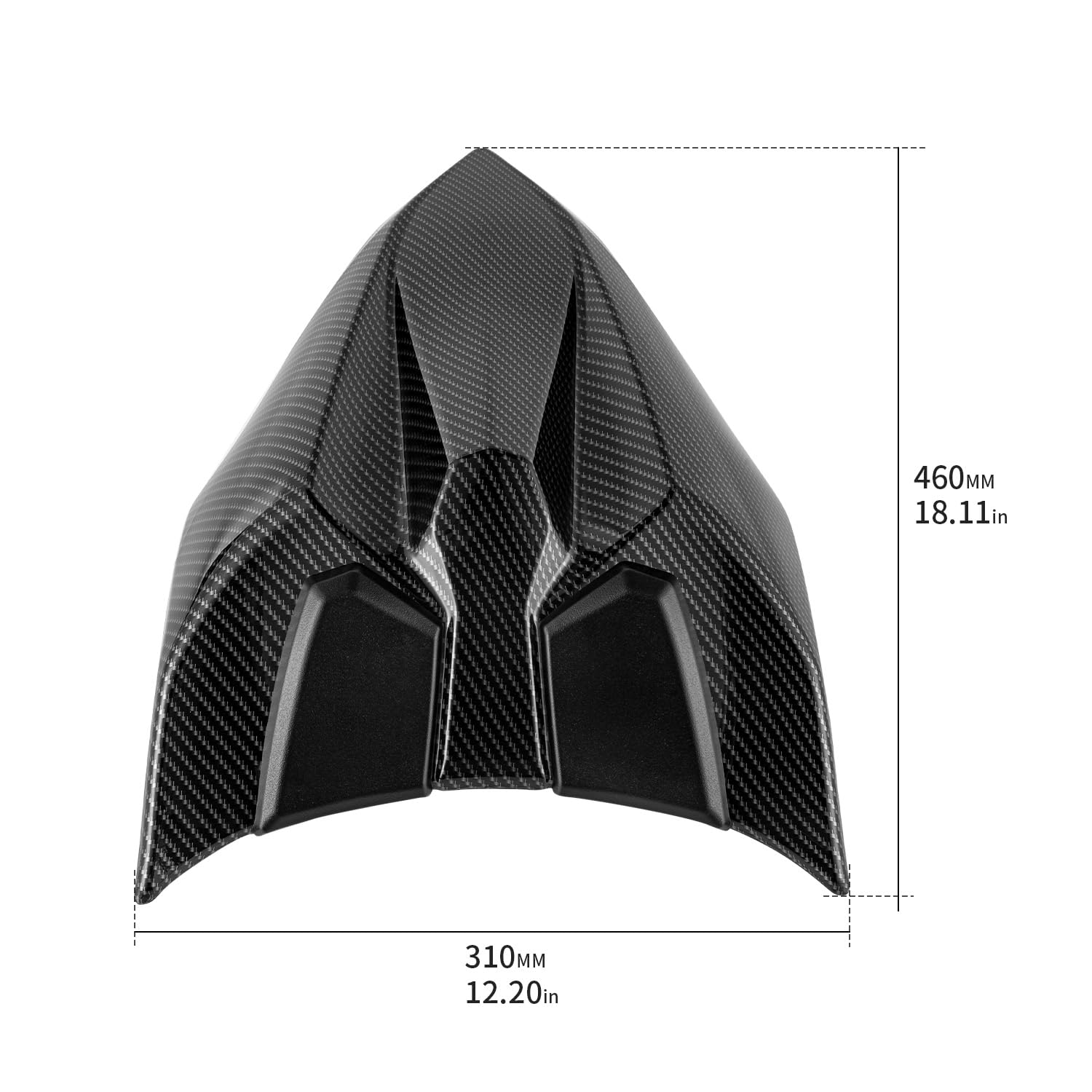 passeggero coprisedile posteriore Cowl Solo Cowl coda carenatura per Z650 NINJA 650 Z-650 NINJA-650 Accessori 2017 2018 2019 2020 2021 2022 2023 2024(Nero)