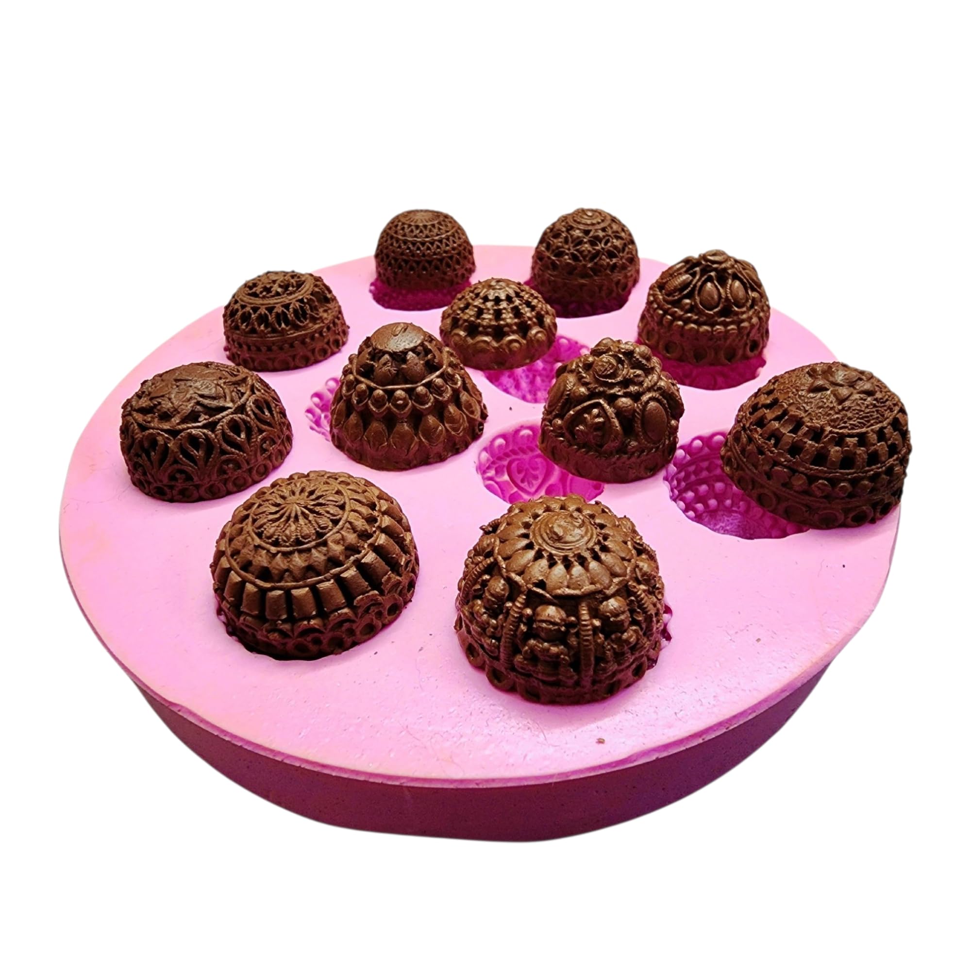 Claysphere Debanjali Medium-Sized Jhumka Mold Pad for Terracotta Jewellery Making & Art&Craft/Handmade Terracotta Mould Pad/Ecofriendly & Easy to Make/Jhumka Mould Pad-picture-29