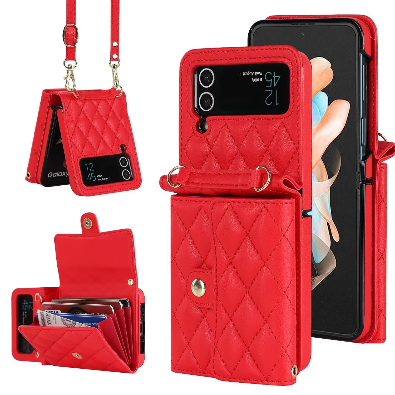 Custodia Cresee Per Motorola Razr 40 Ultra (2023) | Rigida PC Sottile Opaca | Protezione Fotocamera | Nero - 4