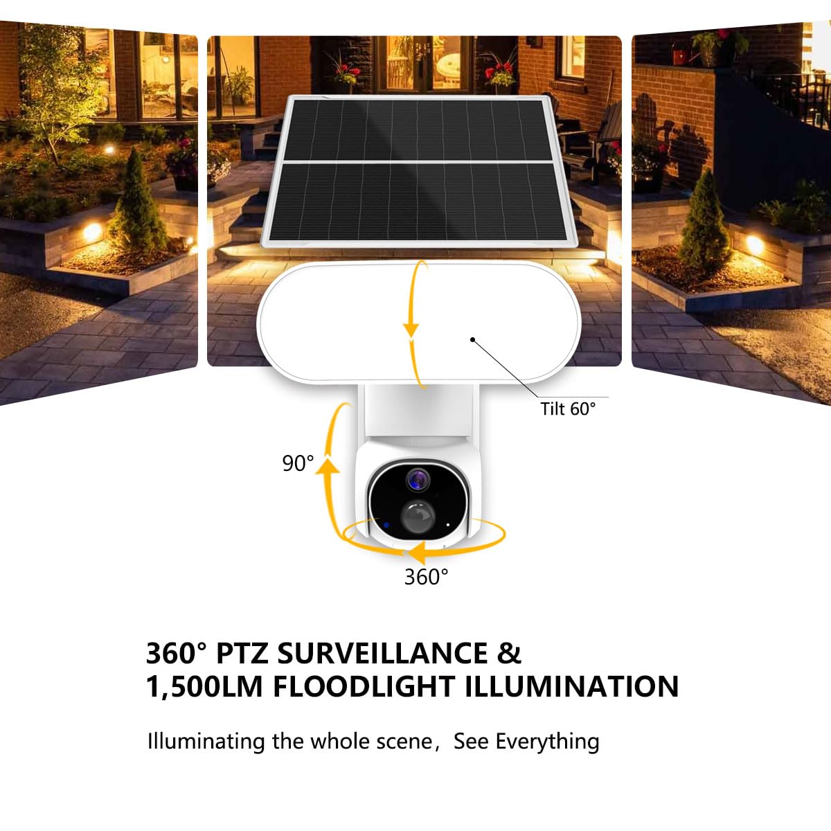 Camera Solar Led Solar Powered Camera Stealth Black Solar Floodlight Security Camera ...